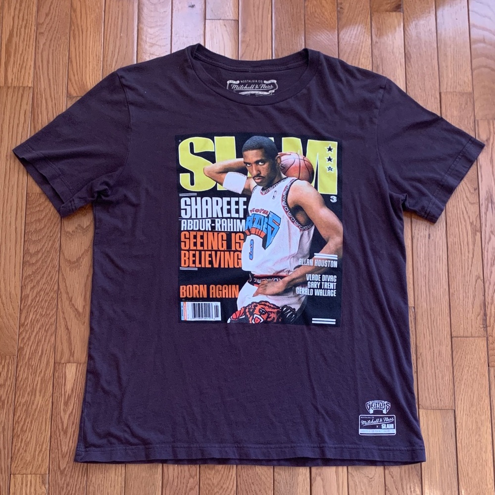 Mitchell & Ness Allan Houston Graphic Tee (Chocolate Brown)